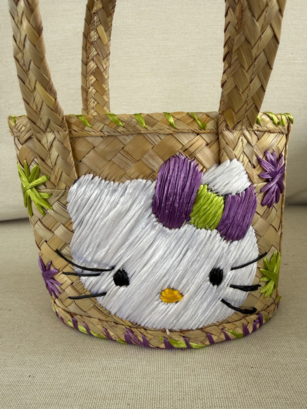 Hello Kitty Bahamas Small Straw Tote Bag - Picture 8 of 8